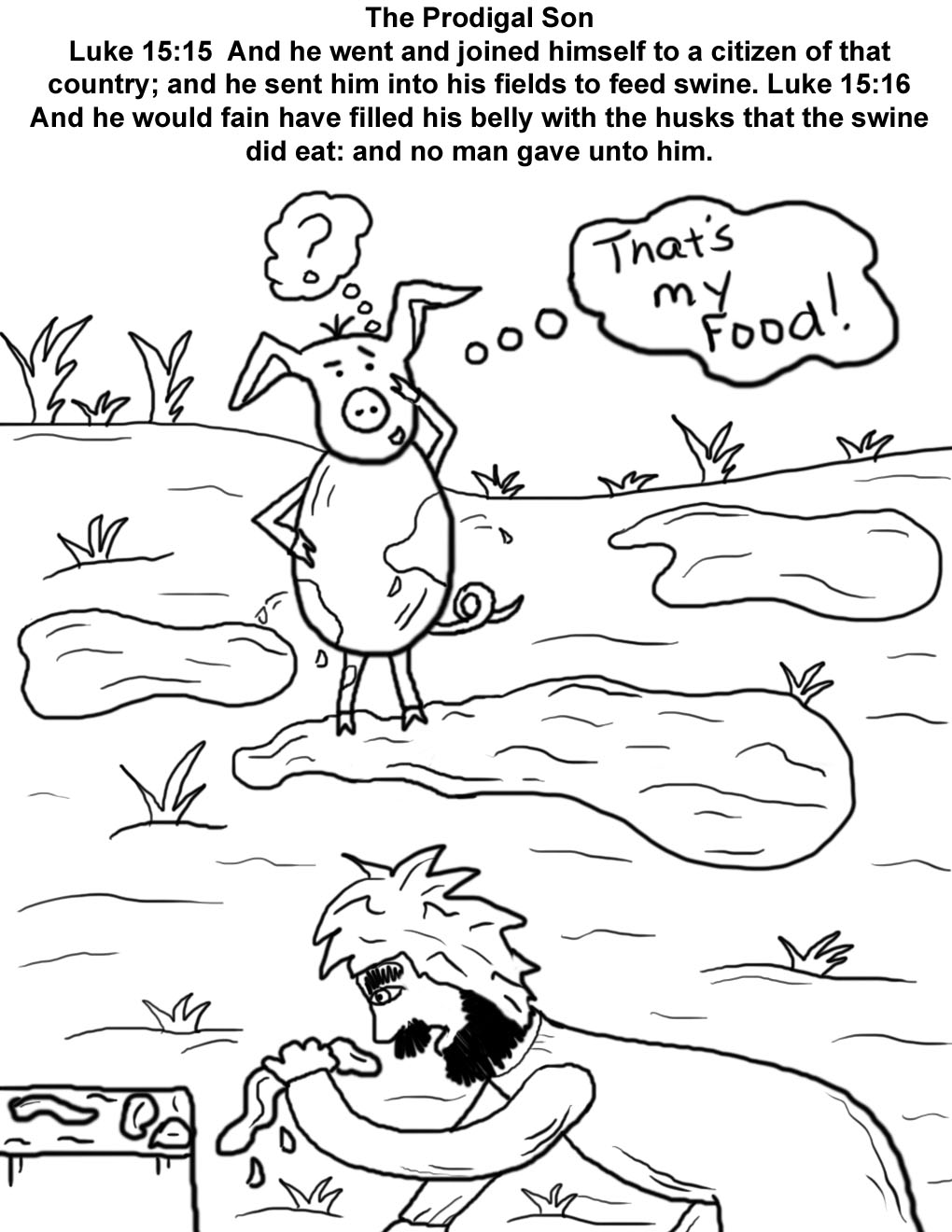 The Prodigal Son Coloring Pages